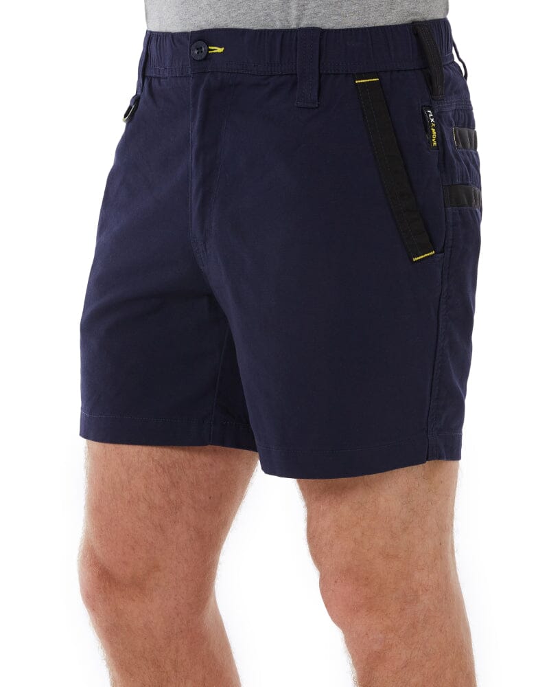 Flex and Move Elastic Waist Stretch Short Shorts - Navy