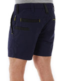 Flex and Move Elastic Waist Stretch Short Shorts - Navy