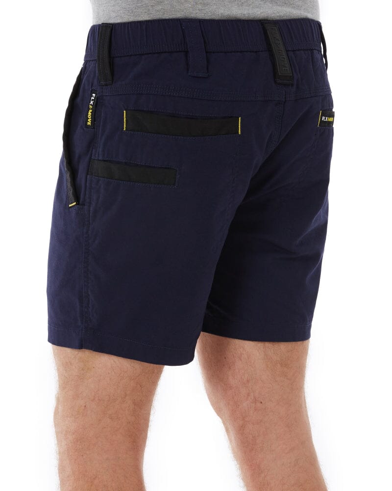 Flex and Move Elastic Waist Stretch Short Shorts - Navy