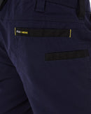 Flex and Move Elastic Waist Stretch Short Shorts - Navy