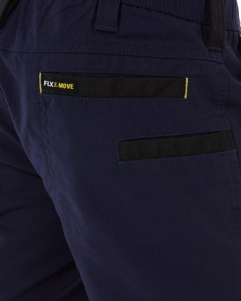 Flex and Move Elastic Waist Stretch Short Shorts - Navy