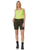 Womens Stretch Cotton Short - Olive