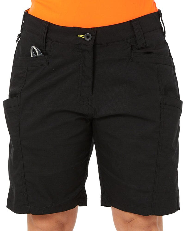 Womens X Airflow Stretch Ripstop Vented Cargo Short - Black
