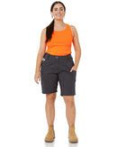 Womens X Airflow Stretch Ripstop Vented Cargo Short - Charcoal