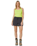 Womens Flex and Move 4-Way Stretch Elastic Waist Short - Charcoal