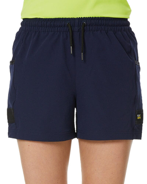 Womens Flex and Move 4-Way Stretch Elastic Waist Short - Navy