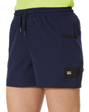 Womens Flex and Move 4-Way Stretch Elastic Waist Short - Navy