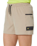 Womens Flex and Move 4-Way Stretch Elastic Waist Short - Stone