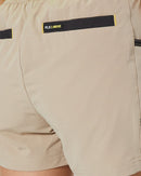 Womens Flex and Move 4-Way Stretch Elastic Waist Short - Stone