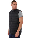 Taped Hi Vis Reversible Puffer Vest - Orange