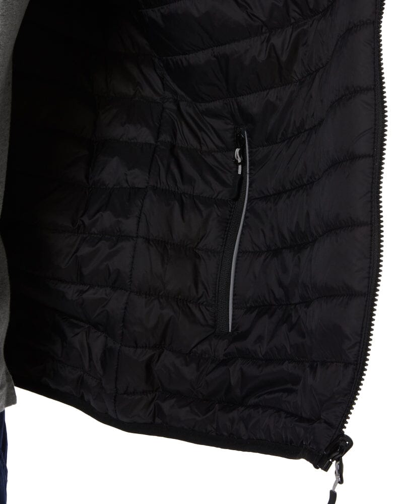 Taped Hi Vis Reversible Puffer Vest - Yellow