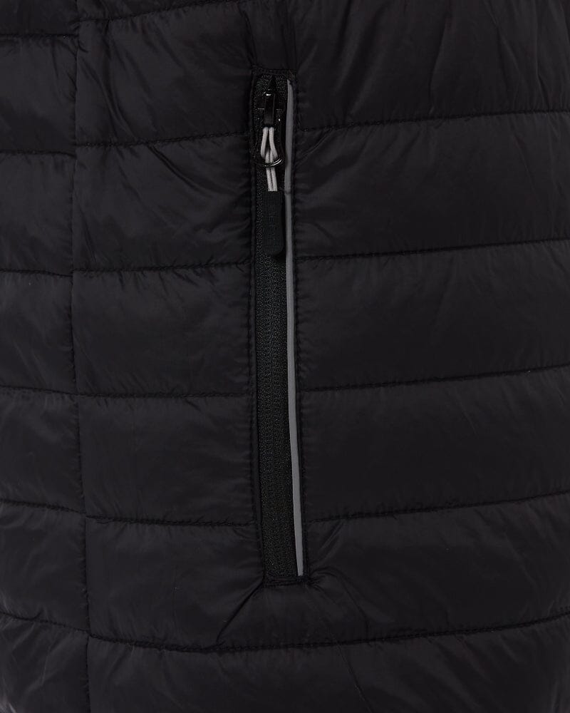 Taped Hi Vis Reversible Puffer Vest - Yellow