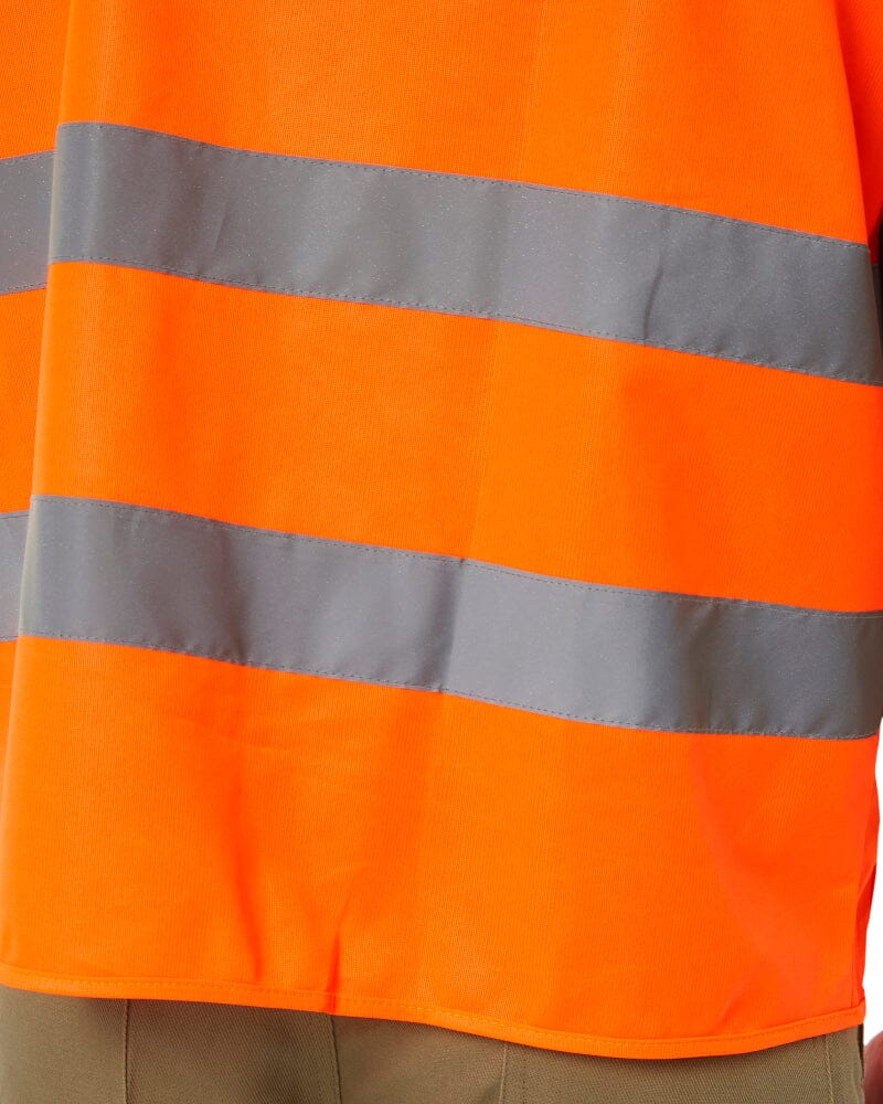 Taped Hi Vis Safety Zip Vest - Orange