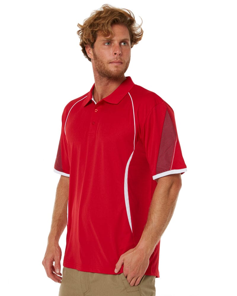 Biz Collection Razor Polo - Red/White | Buy Online