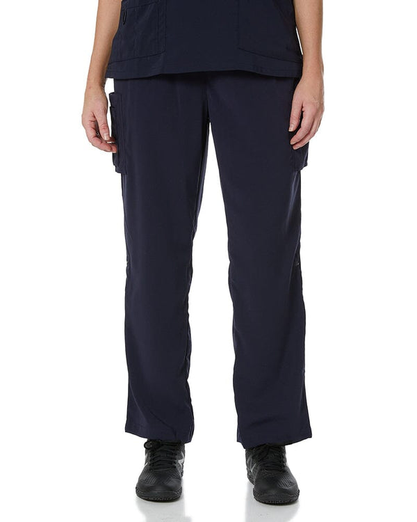 Avery Womens Multi Pocket Straight Leg Scrub Pant - Midnight Navy