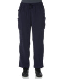 Avery Womens Multi Pocket Straight Leg Scrub Pant - Midnight Navy