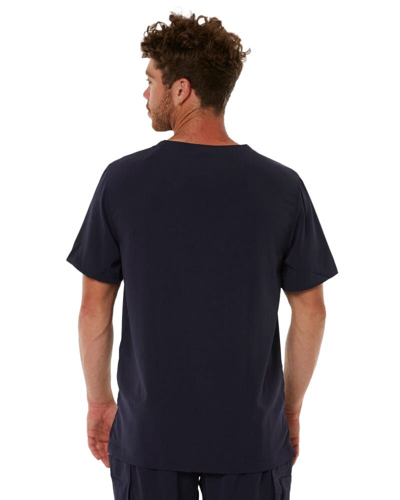 Avery V Neck Scrub Top - Midnight Navy