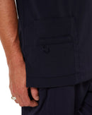 Avery V Neck Scrub Top - Midnight Navy