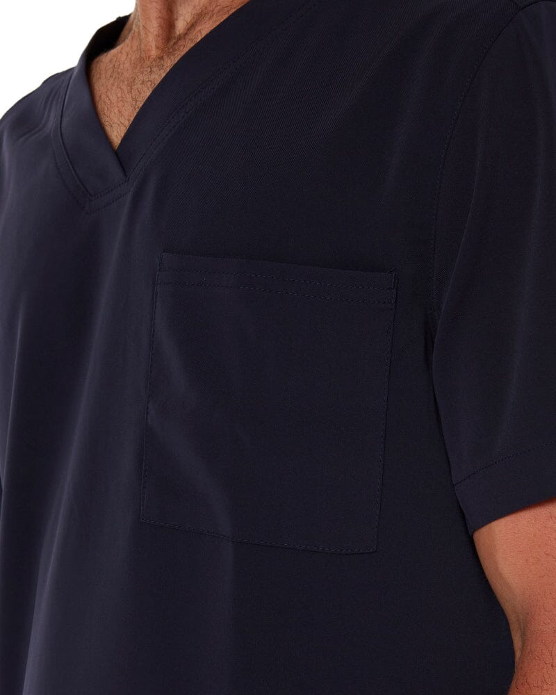 Avery V Neck Scrub Top - Midnight Navy