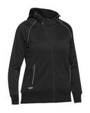 Womens Hoodie With Sherpa Lining - Black
