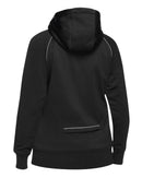 Womens Hoodie With Sherpa Lining - Black