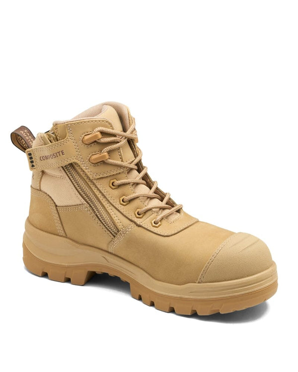 Rotoflex 8554 Zip Side Safety Boot - Sand
