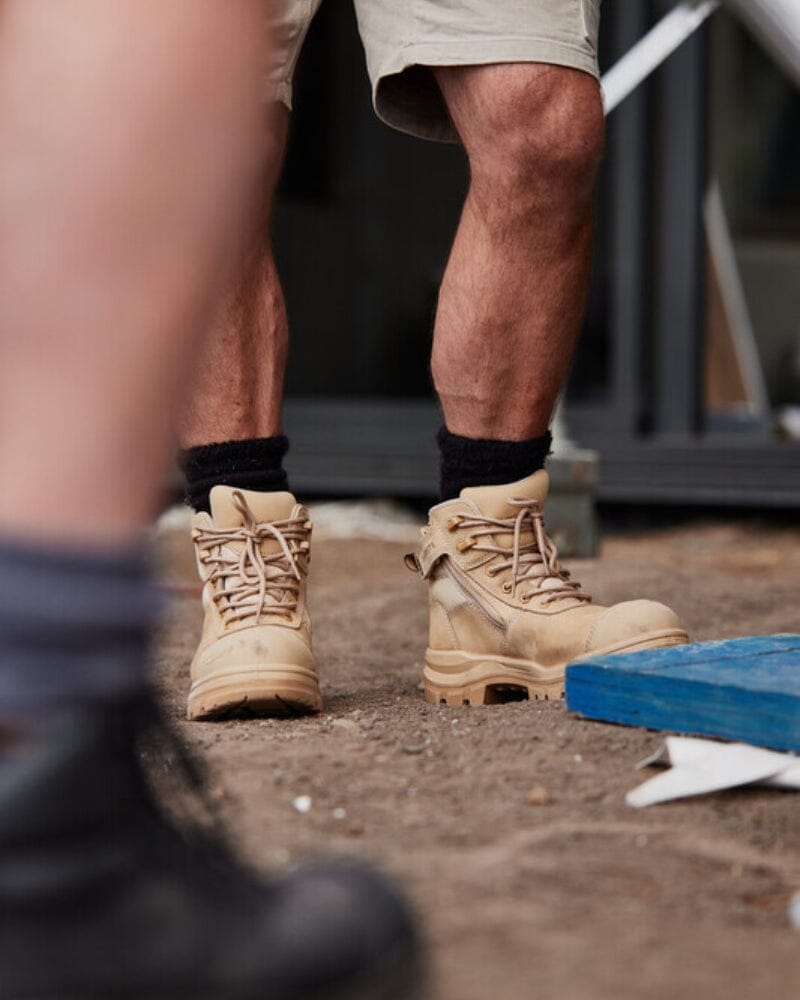 Rotoflex 8554 Zip Side Safety Boot - Sand