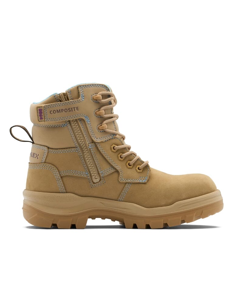 Womens Rotoflex 8864 Zip Sided Safety Boot - Sand