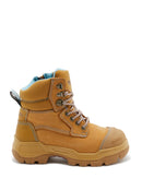 Womens RotoFlex 9960 Zip Side Safety Boot - Wheat