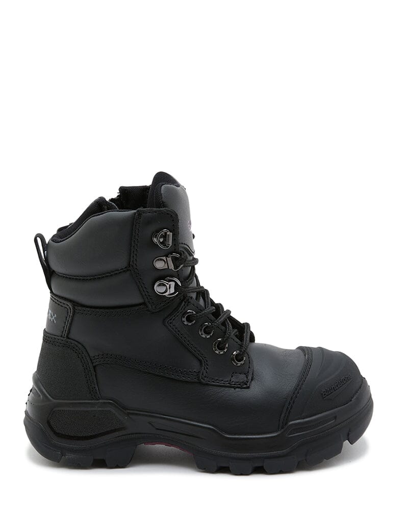 Womens RotoFlex 9961 Zip Side Safety Boot - Black