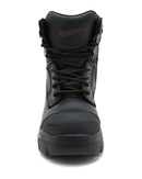 Womens RotoFlex 9961 Zip Side Safety Boot - Black