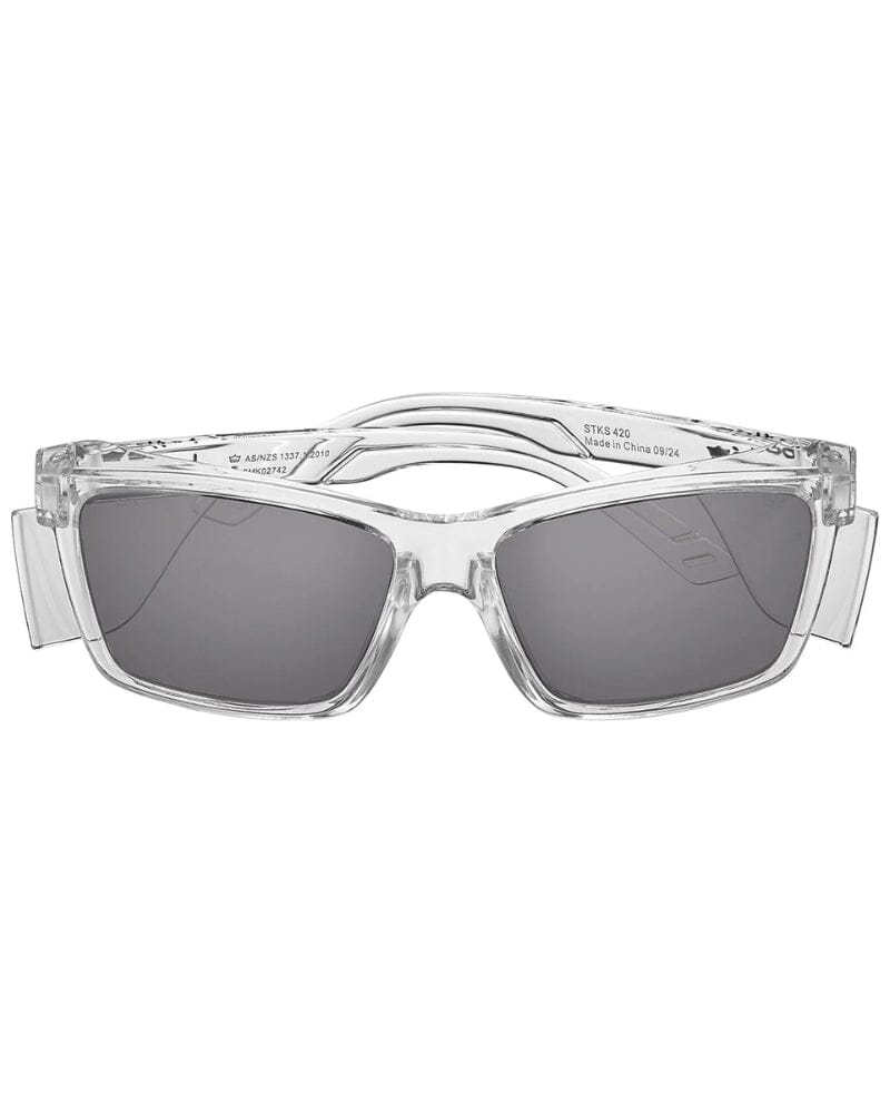 STKS 420 Platinum Safety Glasses - Clear/Smoke
