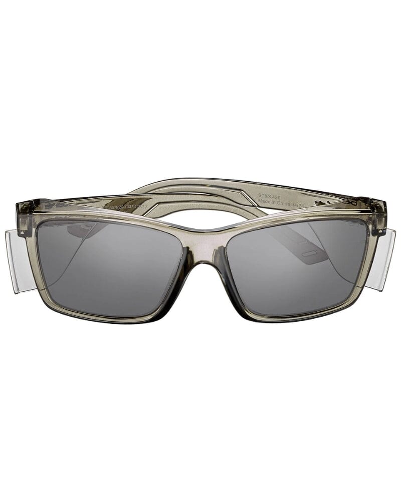 STKS 420 Platinum Safety Glasses - Graphite/Smoke