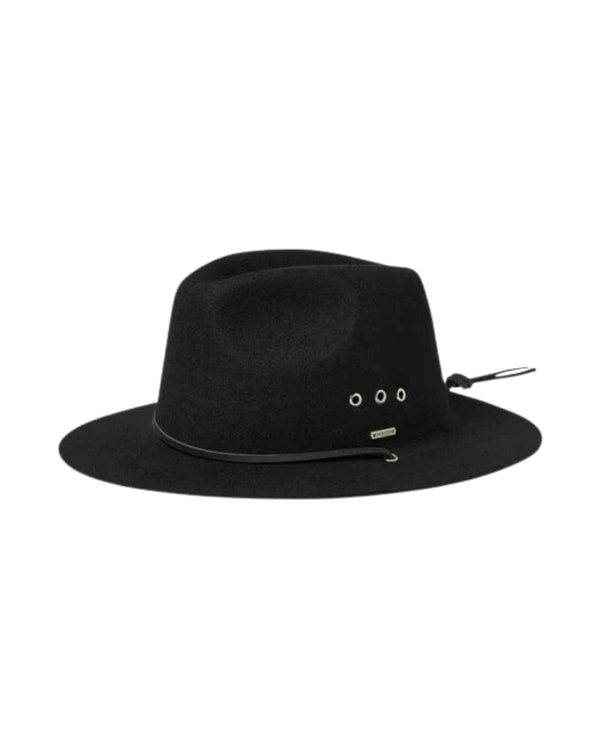 Wesley Weather Guard Packable Fedora - Black
