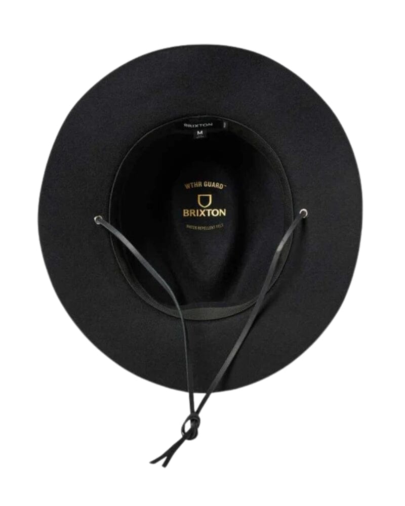 Wesley Weather Guard Packable Fedora - Black