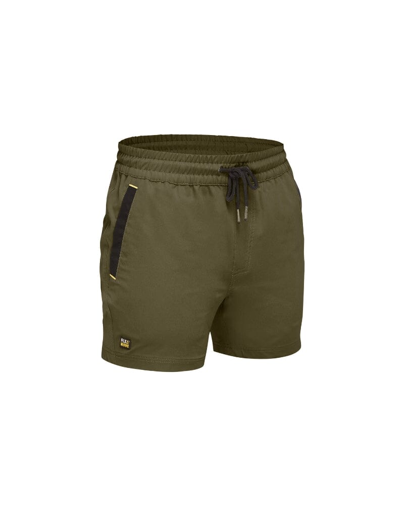 Flex and Move 4-Way Stretch Elastic Waist Short - Green