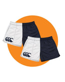 Tradies Cotton Harlequin Short 2 Value Pack - Navy/White