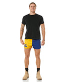 Cotton Harlequin Short - Gold/Royal