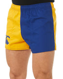 Cotton Harlequin Short - Gold/Royal