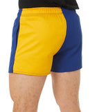 Cotton Harlequin Short - Gold/Royal