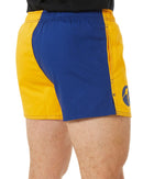 Cotton Harlequin Short - Gold/Royal