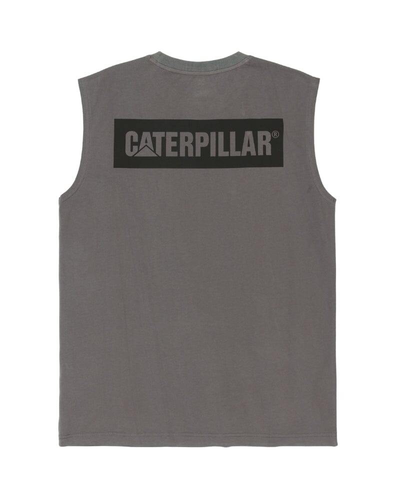 Icon Block Muscle Tee - Basalt