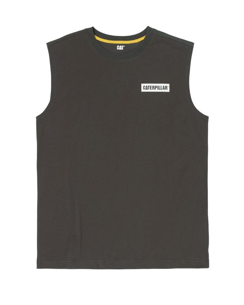 Icon Block Muscle Tee - Licorice