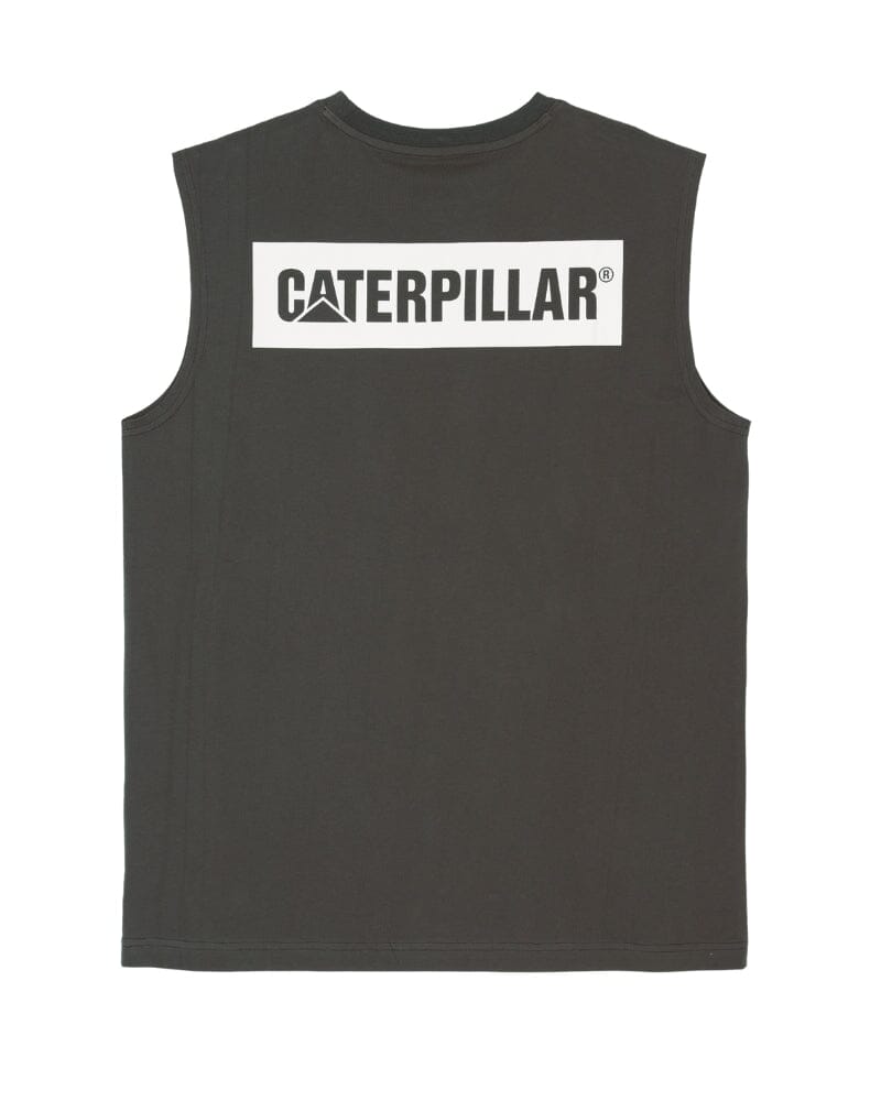 Icon Block Muscle Tee - Licorice