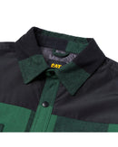 Block Insulated Shirt Jacket - Pine Needle/Black