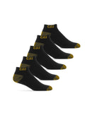 5 Pack Bamboo Ankle Socks - Black