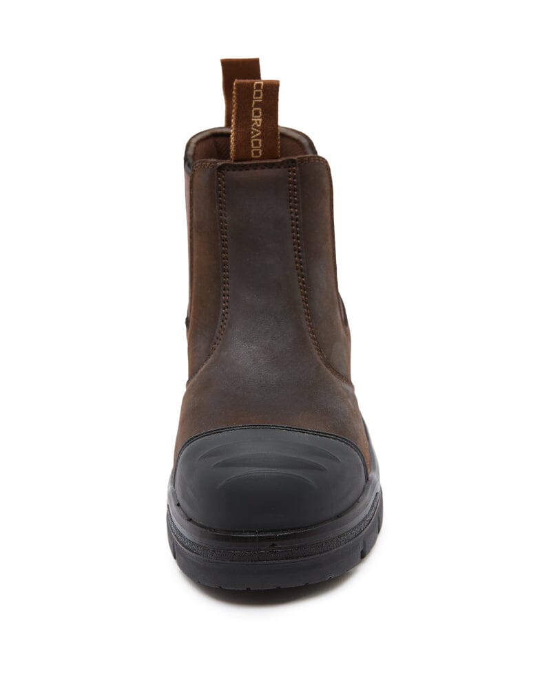Shopan Elastic Side Safety Boot - Brown