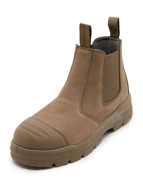 Shopan Elastic Side Safety Boot - Stone
