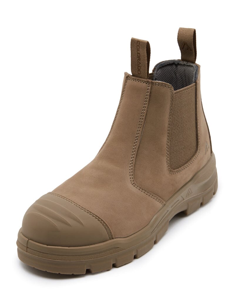Shopan Elastic Side Safety Boot - Stone