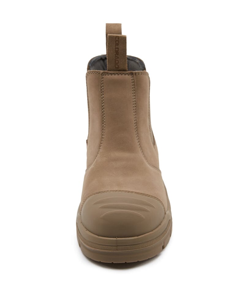 Shopan Elastic Side Safety Boot - Stone